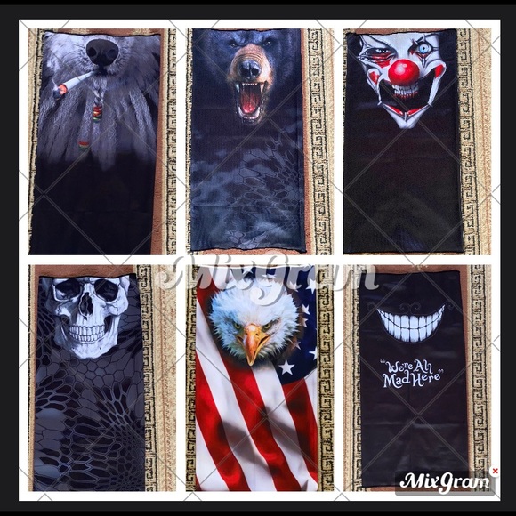 Last 1! Black Bear face mask covering neck gaiter - Picture 5 of 5